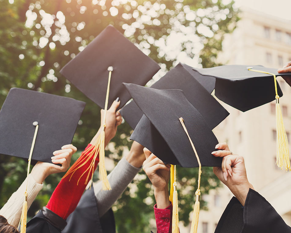 LCIAD Academy mortar boards